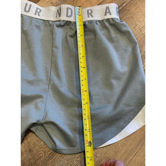 Under Armour ladies Play up 3.0 Gym Short  XS gray/white pockets - Picture 7 of 11